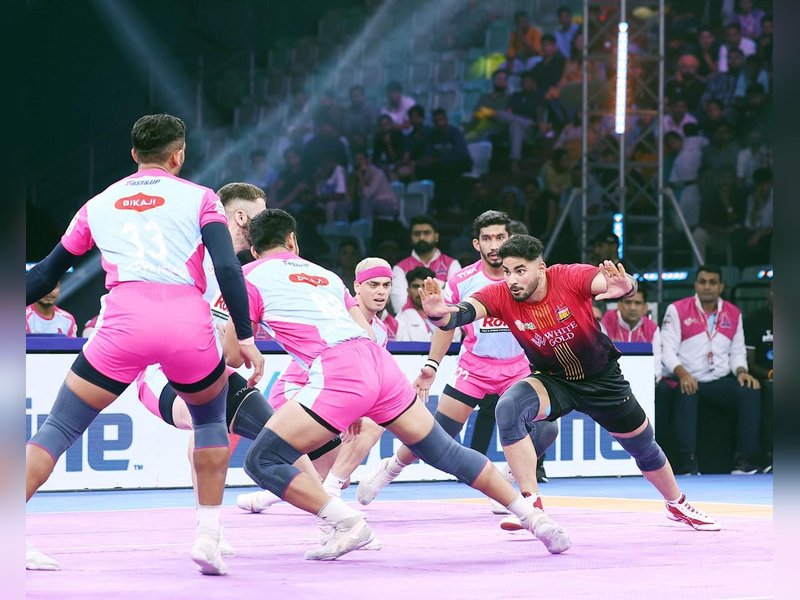All-round prowess helps Bengaluru Bulls dominate Pink Panthers in opening match of Delhi leg of Pro Kabaddi League (PKL) Season 12 on Saturday. Photo credit: PKL
