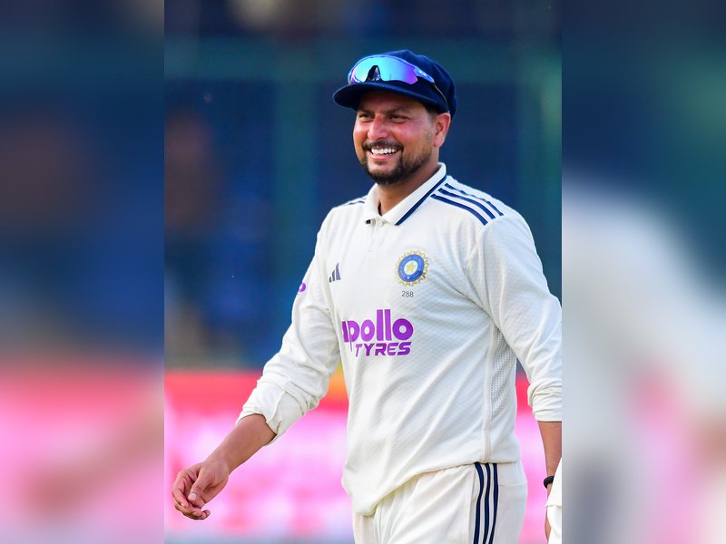 I've always been a great admirer of Kuldeep Yadav, says Anil Kumble after the spinner claims a five-wicket haul to dismiss West Indies in their first innings in the second Test at the Arun Jaitley Stadium in New Delhi on Sunday. Photo credit: IANS