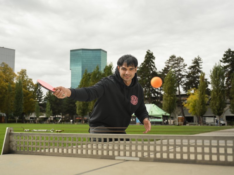 Neeraj Chopra swaps javelin for table tennis paddle during Switzerland retreat