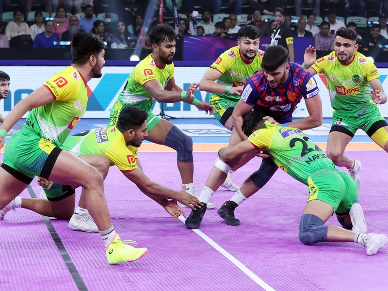 Patna Pirates record 35-point win over Dabang Delhi with Ayan masterclass; remain in playoffs race in Season 12 of the Pro Kabaddi League (PKL) in New Delhi on Wednesday. Photo credit: PKL