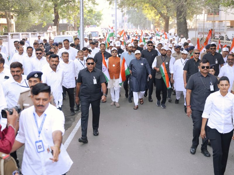 गुजरात: मुख्यमंत्री भूपेंद्र पटेल ने जूनागढ़ में 'एकता मार्च' को हरी झंडी दिखाई