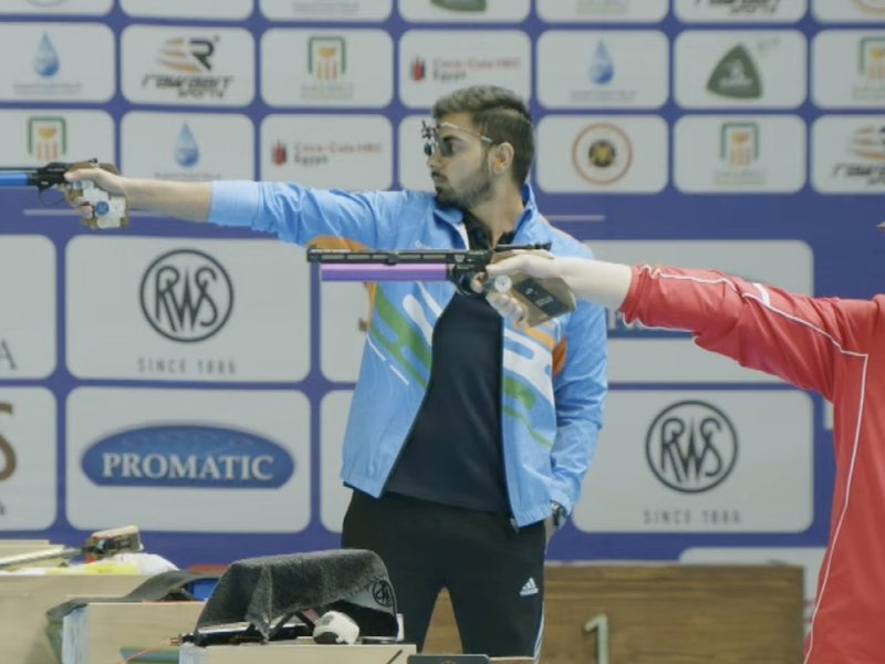 Samrat Rana creates history with gold in men’s 10m air pistol in the International Shooting Sport Federation (ISSF) World Championship Rifle/Pistol in Cairo on Monday. Photo credit: NRAI
