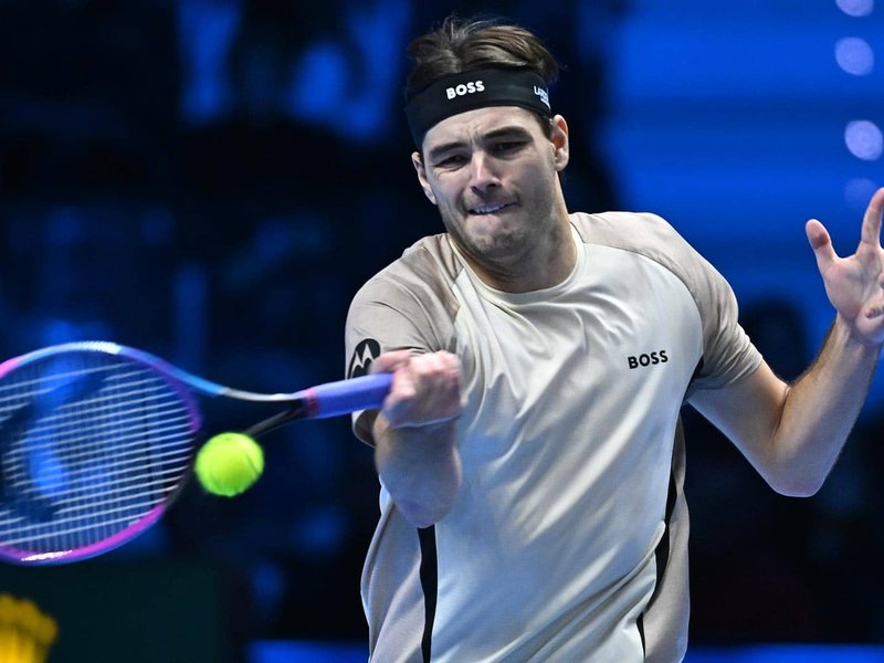 Taylor Fritz wins opening match, pours cold water on Lorenzo Musetti's ATP Finals debut in Turin on Monday. Photo credit: ATP Tour