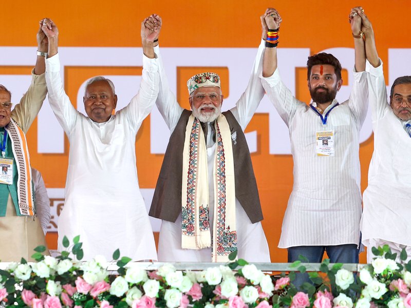 आईएएनएस-मैटराइज एग्जिट पोल : बिहार में एनडीए को स्पष्ट बहुमत, इंडी गठबंधन को करारा झटका