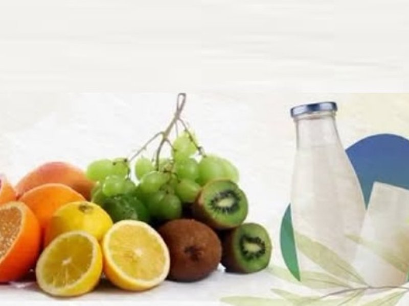 Milk and Fruits Combination