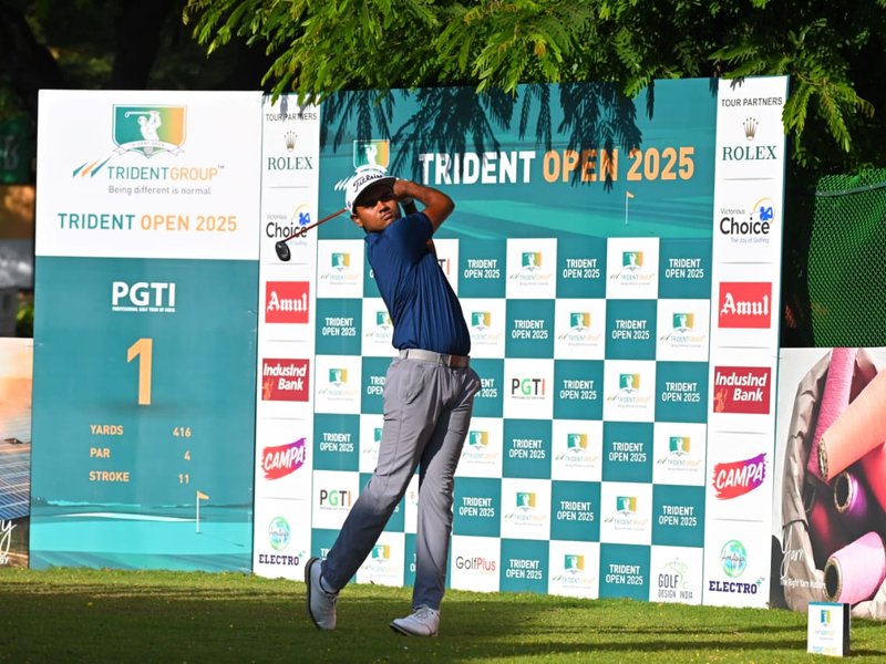 Trident Open 2025: Teenager Manoj S storms into the lead with 67 in round three