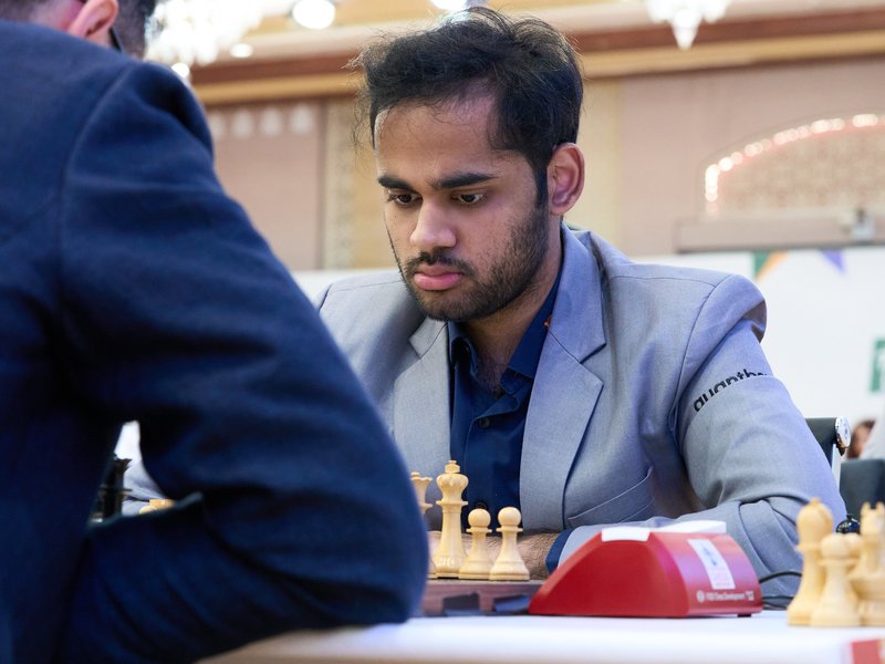 GM Arjun Erigaisi and P Harikrishna advance to pre-quarterfinals; R. Praggnanandhaa knocked out of the FIDE World Cup 2025 in Panaji, Goa, on Thursday. Photo credit: FIDE