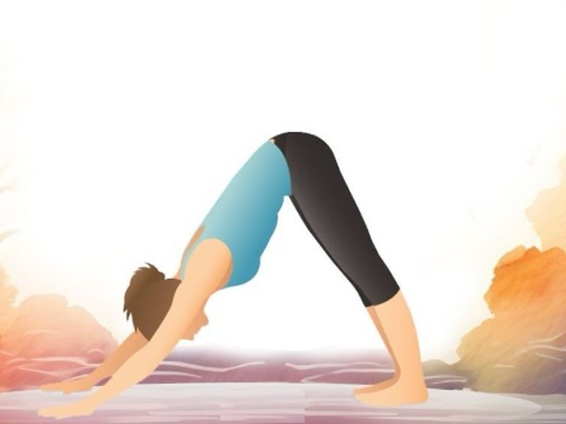 Adhomukh Shwanasan yoga