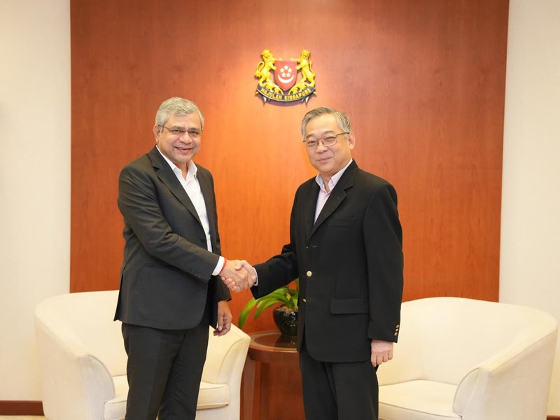 भारत-सिंगापुर के बीच उभरती टेक्नोलॉजी के क्षेत्र में द्विपक्षीय सहयोग बढ़ाने पर हुई चर्चा : अश्विनी वैष्णव