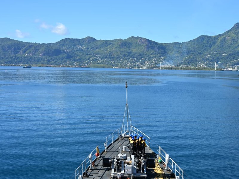 INS Savitri arrives in Seychelles to boost maritime cooperation, joint EEZ surveillance