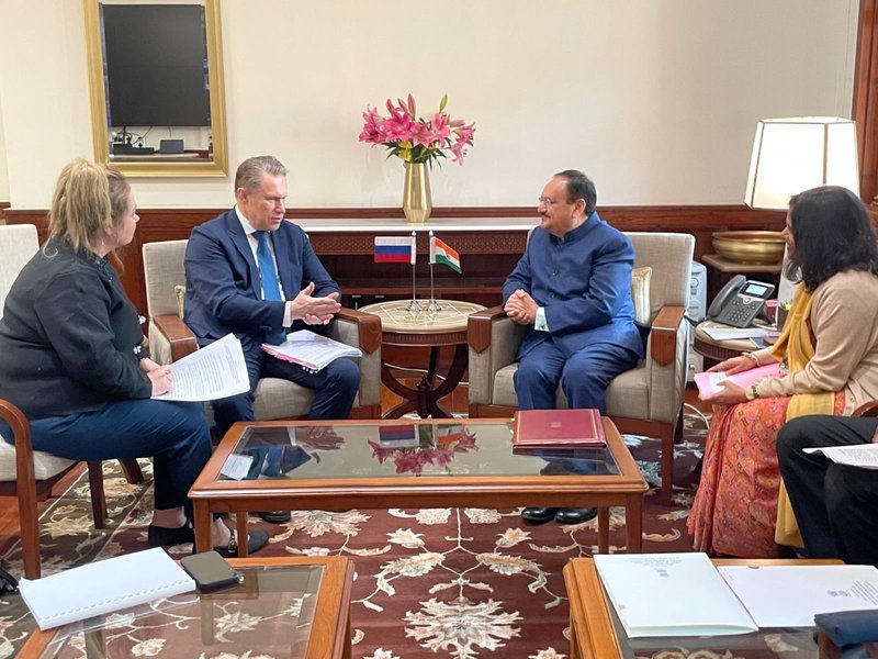 JP Nadda meets Russian counterpart, discusses bilateral ties in health sector