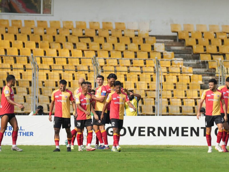 East Bengal beat Punjab FC 3-1 in the semifinal to reach the final of the AIFF Super Cup 2025 at the Jawaharlal Nehru Stadium in Fatorda, Goa, on Thursday.  Photo credit: 