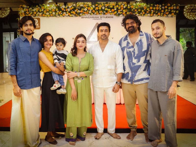 Suriya's film with director Jithu Madhavan goes on floors with traditional pooja (Photo Credit: IANS/PR)