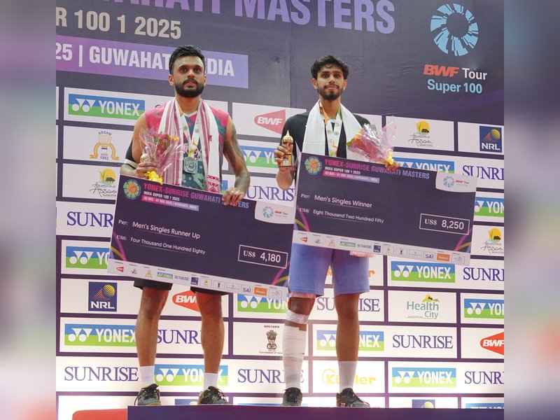 Guwahati Masters 2025: Sanskar Saraswat wins men’s singles title Tanvi Sharma, Roy-Sai Pratheek finish runners-up (Credit: BAI)