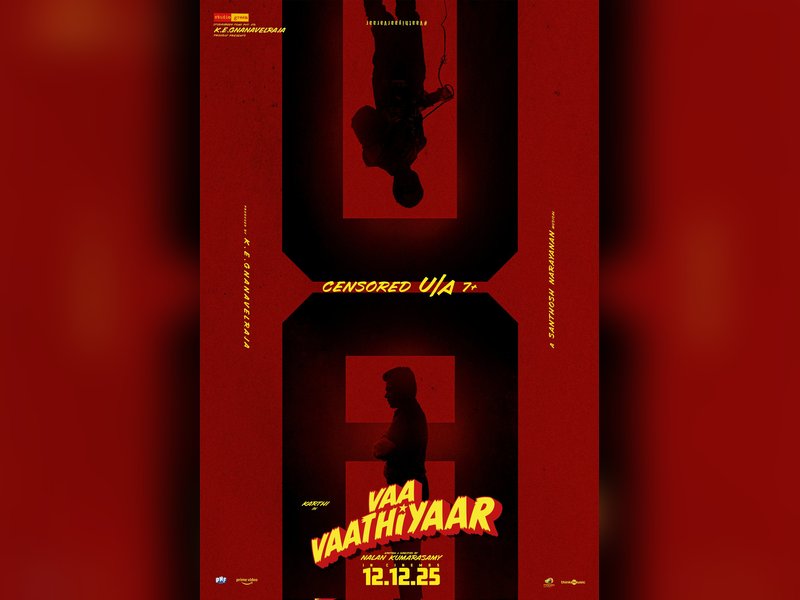 Censor Board clears Karthi-starrer ‘Vaa Vaathiyaar’ for release with U/A certificate (Photo Credit: Studio Green/X)