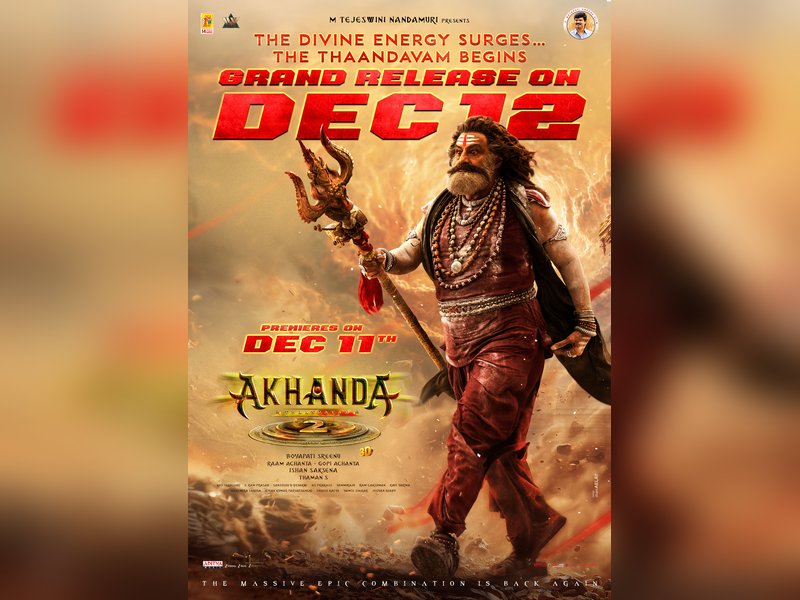 'Akhanda 2' makers thank AP Govt for permission to hold film's premiere shows on December 11 (Photo Credit: 14 Reels Plus/X)