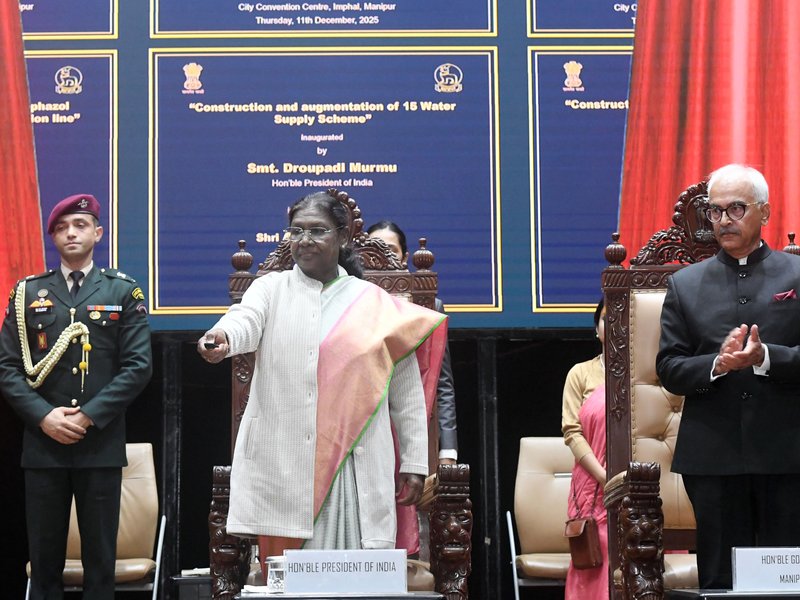 Govt top priority is to address concerns of Manipur’s people: President Murmu (Photo: @rashtrapatibhvn/X)