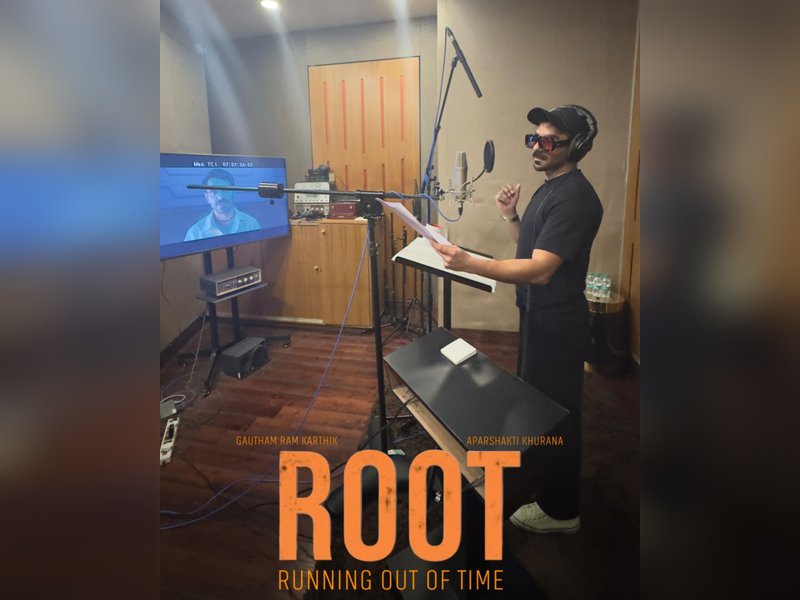 Aparshakti Khurana completes dubbing for his first Tamil film 'ROOT' (Photo Credit: Verus Productions/X)