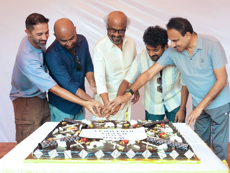 Superstar Rajinikanth celebrates 75th birthday on the sets of 'Jailer 2' (Photo Credit: Sun Pictures/X)