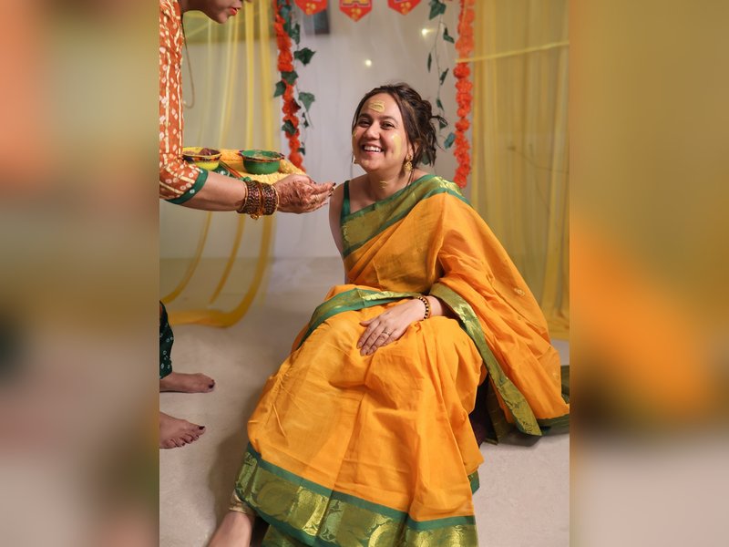 Roopal Tyagi wore saree from Coimbatore’s Linga Bhairavi temple for first wedding ceremony 