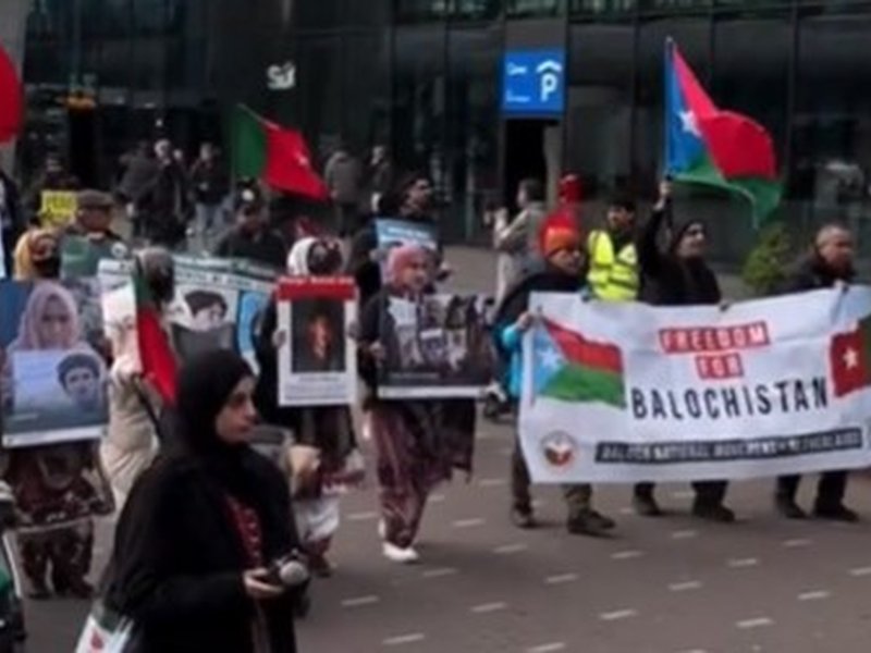 BNM protests in Netherlands against Pakistan’s continued repression in Balochistan