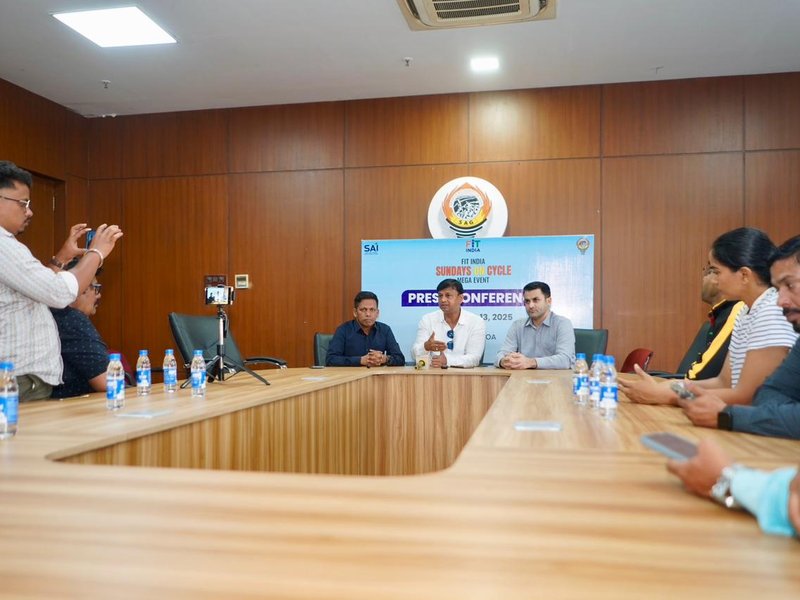 Fit India Sundays on Cycle heads to Goa for Vijay Diwas special edition; legendary Indian footballers, Olympians set to grace event in Panaji Goa. Photo credit: SAI Media