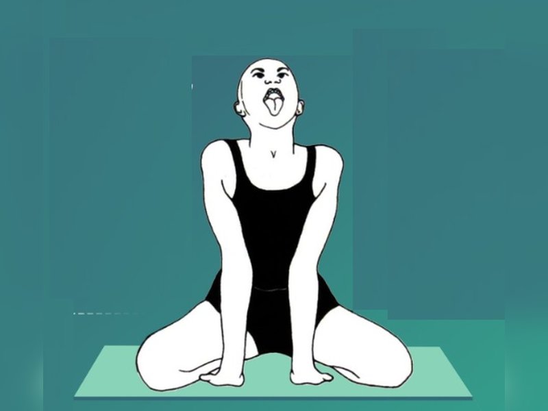 simhagarjanasana yoga 