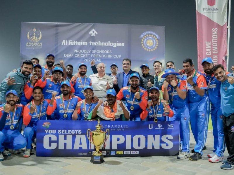 Indian Deaf Cricket Association Team wins T20 series 3-0 against Dubai’s IWDD