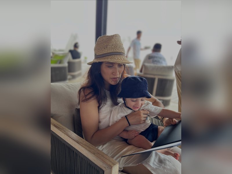 Sagarika Ghatge reveals her 8-month-old baby boy 'discovered his love for singing' while on a buggy ride in Maldives