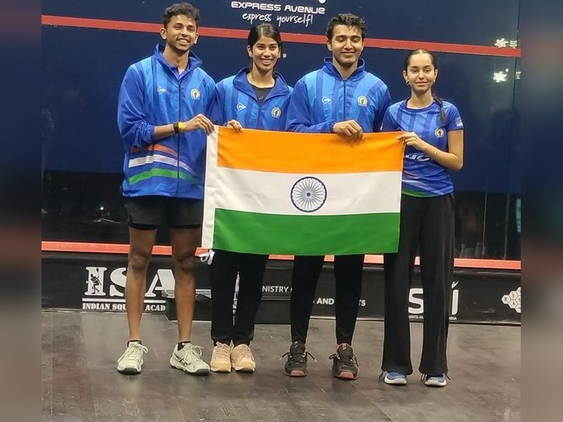 Team has done India proud: President Murmu congratulates India’s Squash World Cup-winning contingent. Photo credit: SRFI