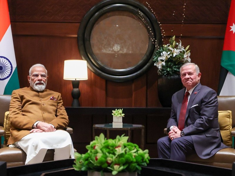  India-Jordan should aim to enhance bilateral trade to US $5 billion: PM Modi (Photo: @narendramodi/X)
