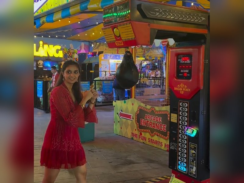 Keerthy Suresh brings out her inner baddie with a powerful punch