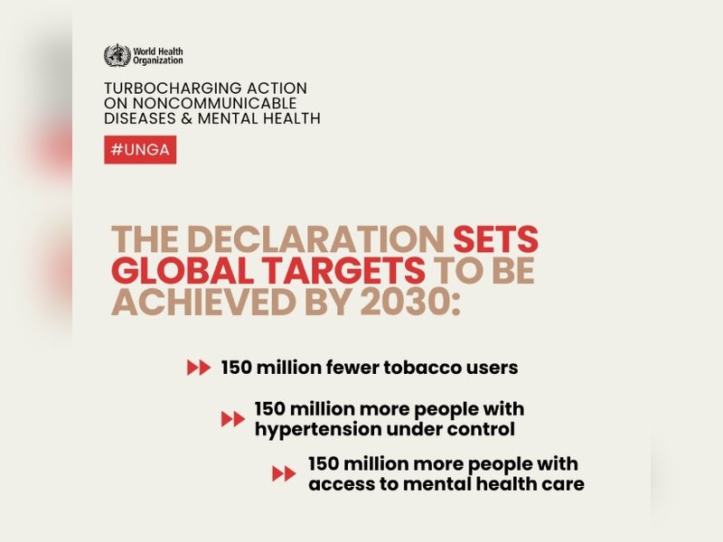 Global leaders adopt political declaration to combat diabetes, high BP and mental health by 2030