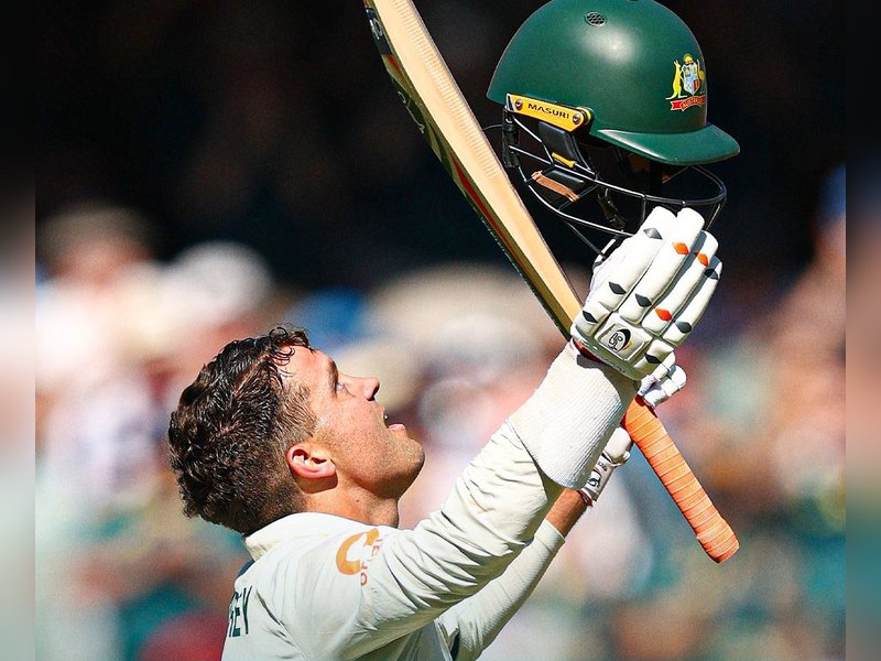 It was obviously a really good feeling to score a hundred on home soil, says Alex Carey after his century on the opening day of the third Test against England in Adelaide on Wednesday. Photo credit: cricket.com.au