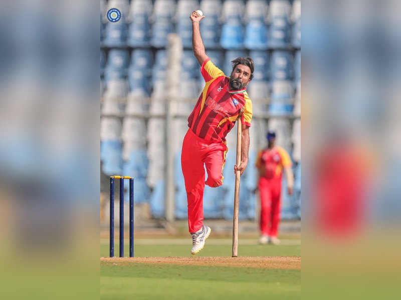 Iqbal stars once again with the bat for India Seniors in physical disability T20 series