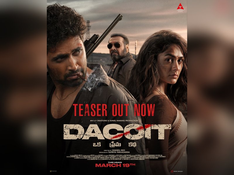 Action-packed teaser of Adivi Sesh, Mrunal Thakur-starrer 'Dacoit' released (Photo Credit: Adivi Sesh/X)