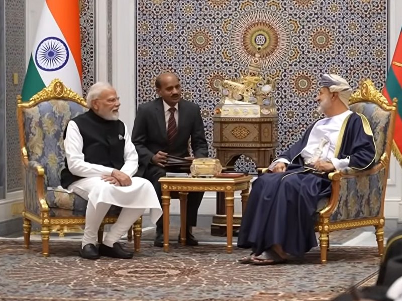 Eyeing robust cooperation across diverse sectors, PM Modi and Oman Sultan hold discussions in Muscat 