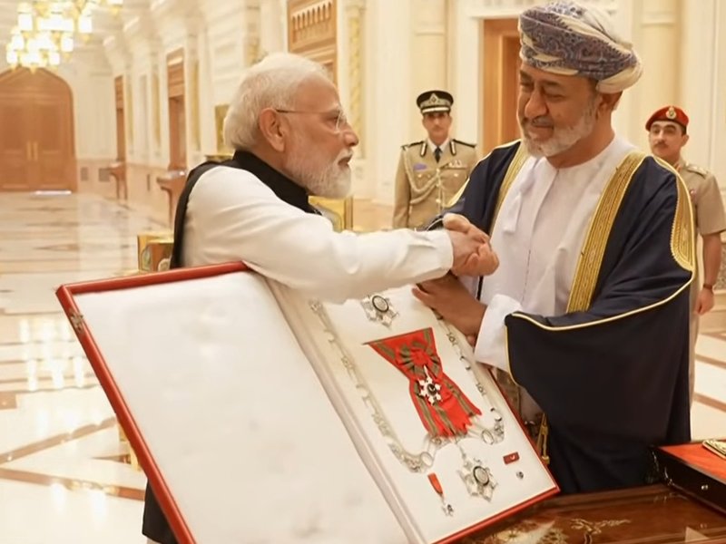 Oman Sultan confers national award on PM Modi — his 29th global honour 