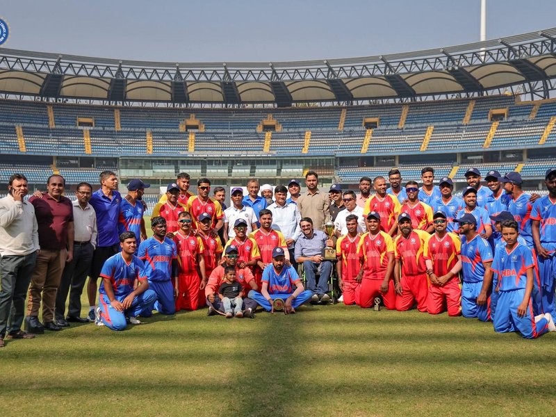 Shiva Shankara's effort in vain as India A pulls one back in the three-match Physical Disability T20 Series at the Wankhede Stadium in Mumbai on Thursday. Photo credit: DCCI