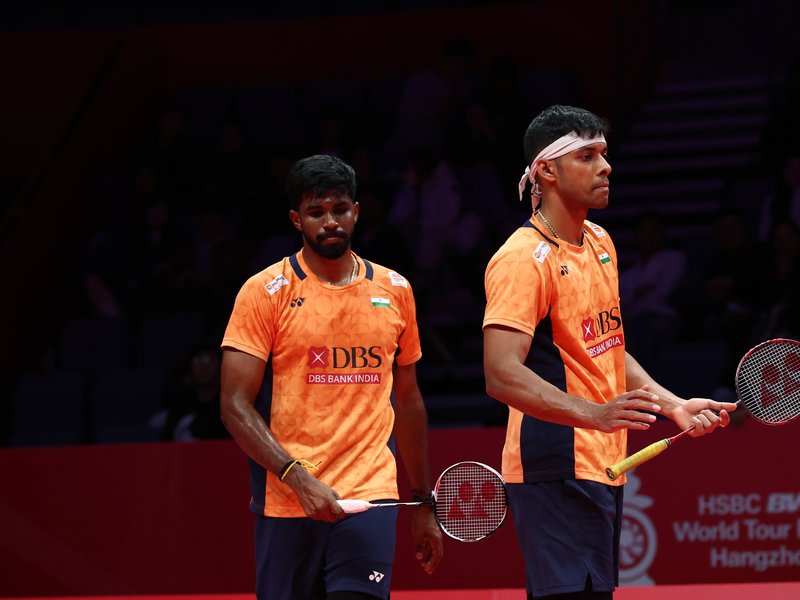 Satwiksairaj Rankireddy and Chirag Shetty continue winning run, beat Fajar Alfian and Muhammad Shohibul Fikri to lead Group B in World Tour Finals at the Hangzhou Olympic Sports Centre Gymnasium on Thursday. Photo credit: BWF Photos