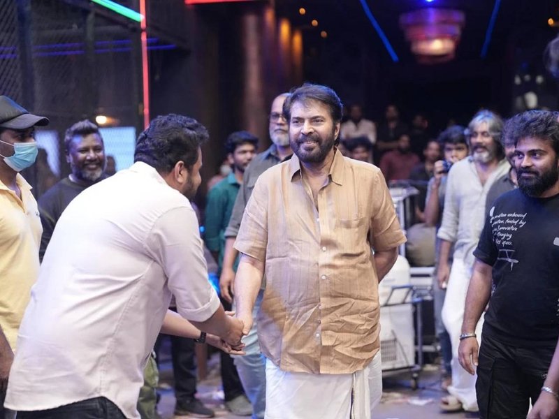 Mammootty's visit to sets of Dulquer Salmaan's 'I'm Game' thrills unit (Photo Credit: Wayfarer Films/X)