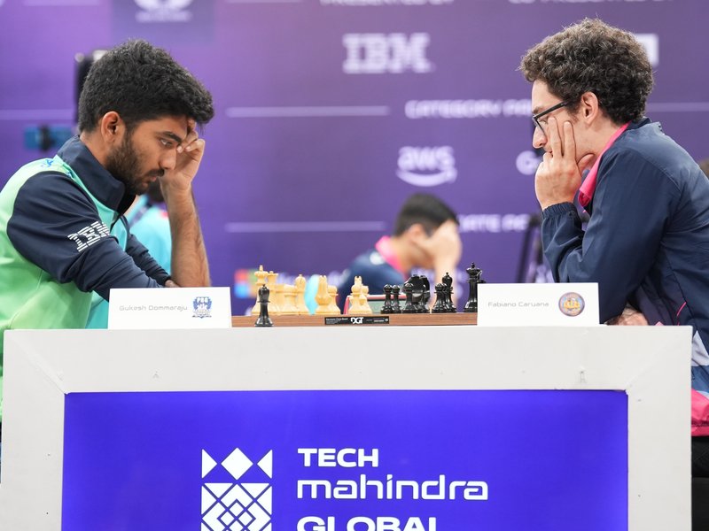 It’s a very special feeling to get my first win, says World Champion D. Gukesh after securing his first win of Season 3 of the Global Chess League (GCL) in Mumbai on Thursday. Photo credit: GCL