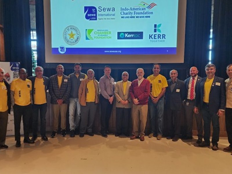 Texas City honours Sewa International for flood relief