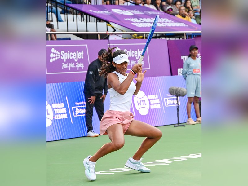 Shrivalli Bhamidipaty advances to Round of 16 in the KPB Trust ITF Women’s Open W100 Bengaluru 2026 in Bengaluru on Wednesday. Photo credit: IANS