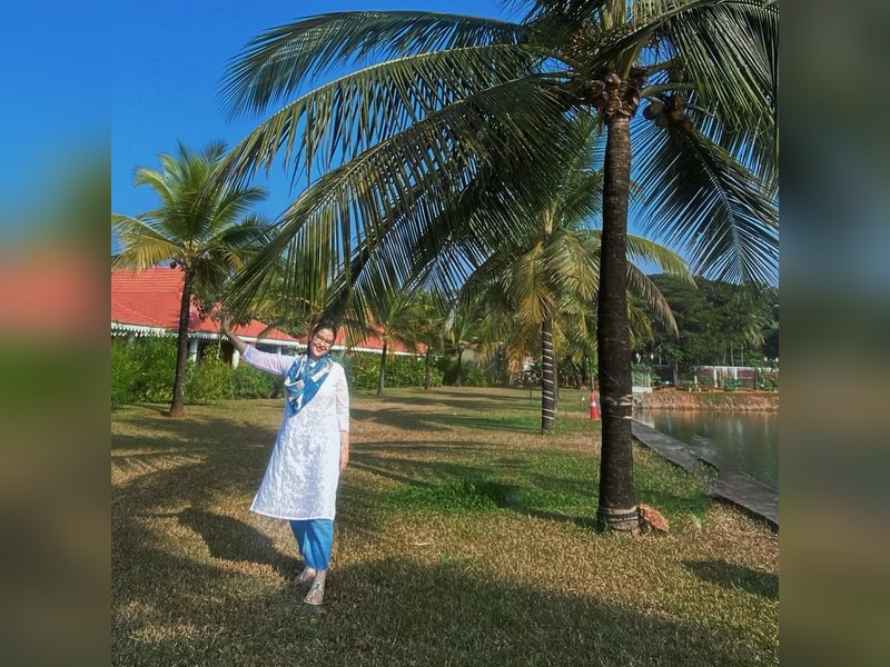 Manisha Koirala enjoys the coconut trees, soft skies, and the slower rhythm of Kerala