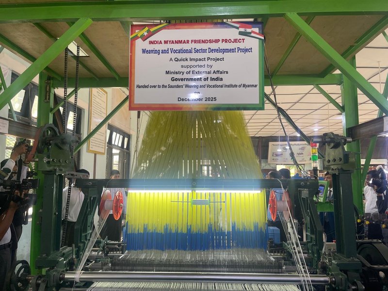 India hands over three Quick Impact Projects in Myanmar