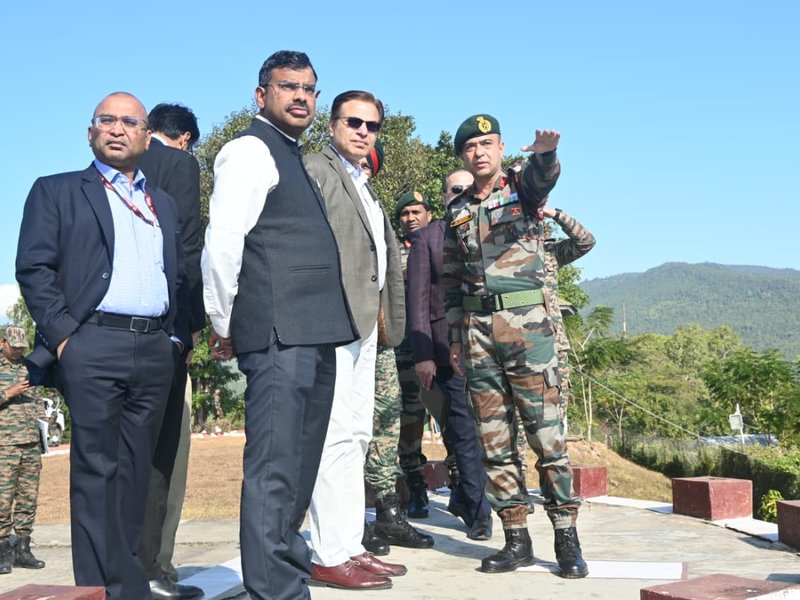 Top MHA official reviews security, infrastructure along India-Myanmar border in Manipur (Photo: IANS)