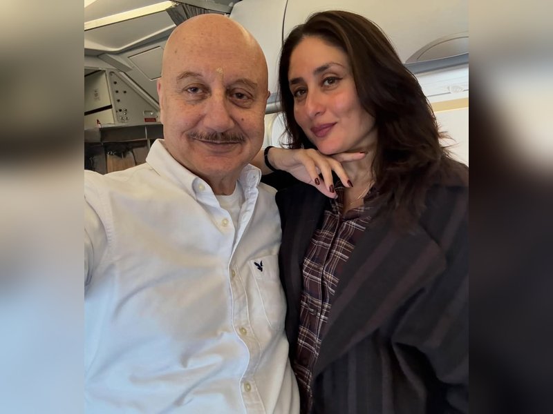 Anupam Kher recalls his first meet with Kareena Kapoor as he bumps into her on the flight