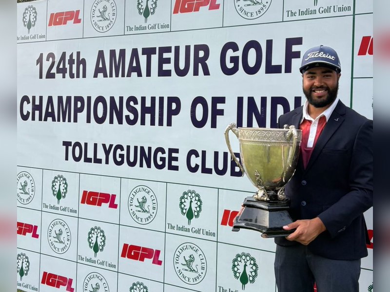 Noida golfer Sukhman Singh wins IGU 124th Amateur Championship of India organised by the Indian Golf Union (IGU) and held at the Tollygunge Club in Kolkata on Sunday. Photo credit: IGU