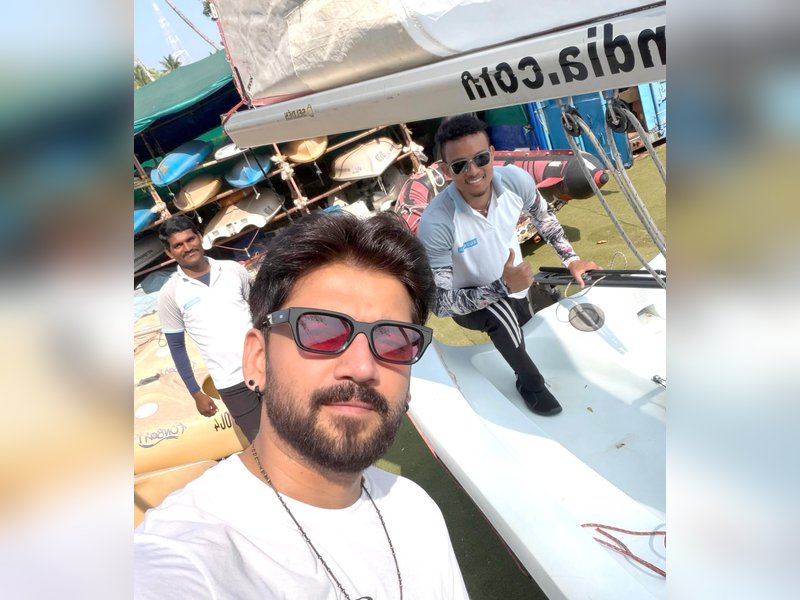 Zaheer Iqbal takes ‘sailing lessons’ as he explores the sea